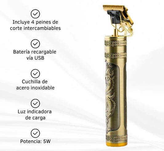 Maquina de cortar pelo dorada